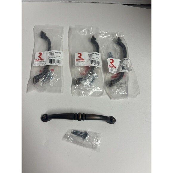 Richelieu Cabinet Pulls Brushed Oil Rubbed Bronze Lot of 4 - Picture 6 of 7